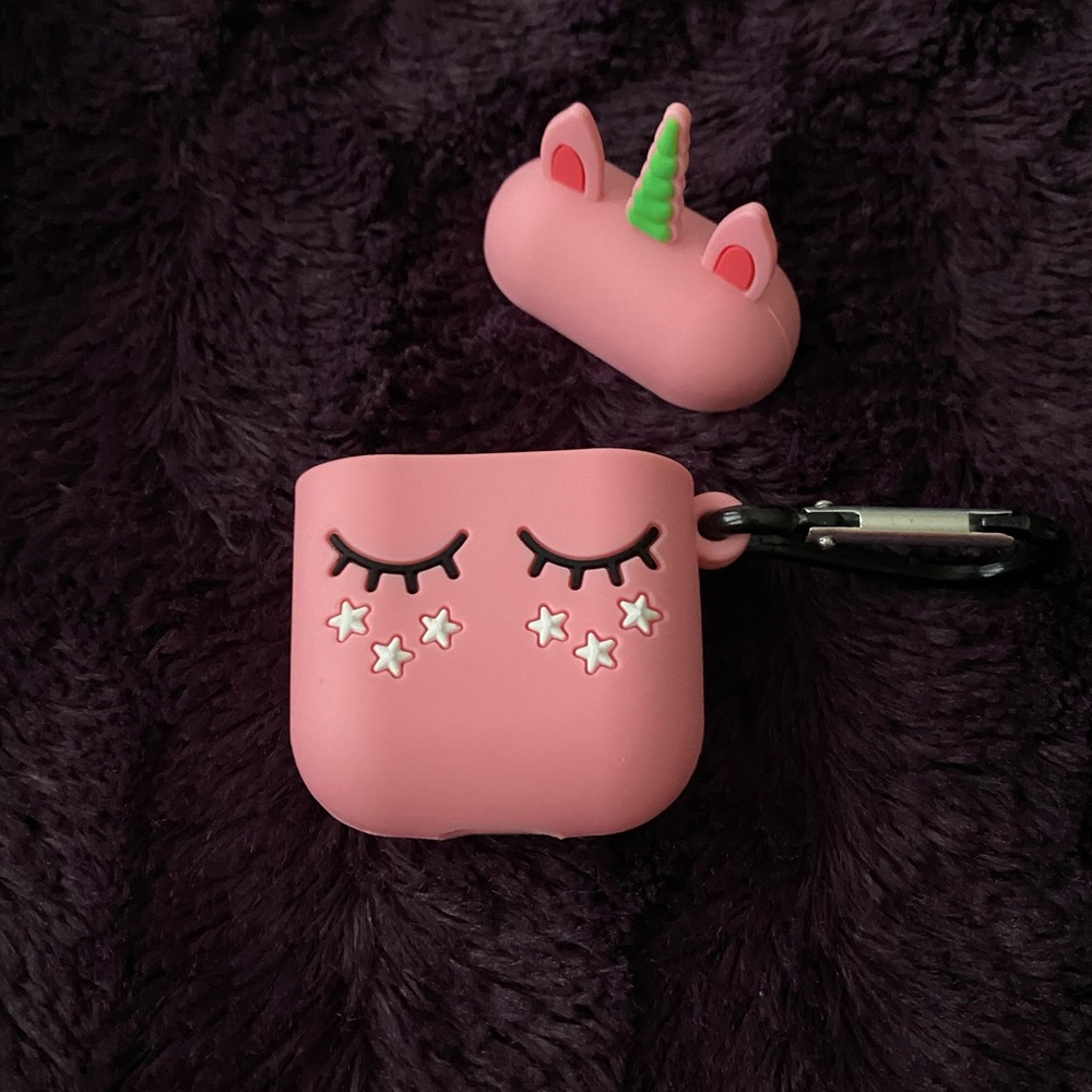 Pink Unicorn AirPod Cover